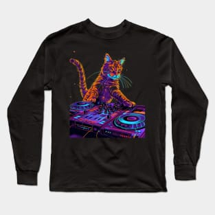 Cat DJ Harmony Long Sleeve T-Shirt